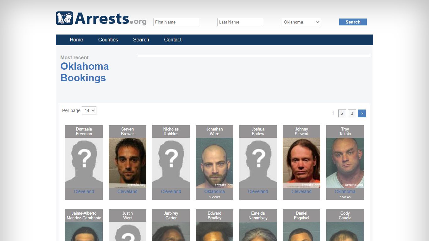 Oklahoma Arrests and Inmate Search